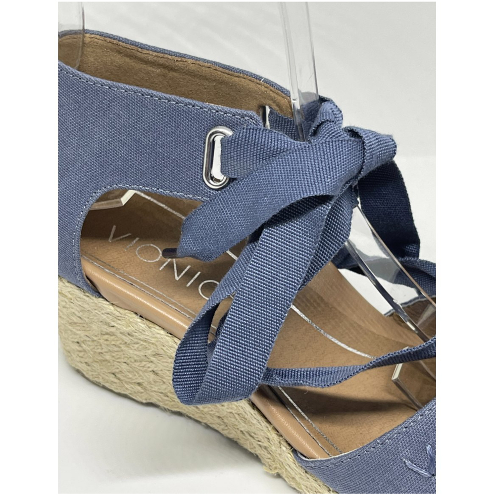 VIONIC Kaitlyn Wedge Blue Sandal - Picture 7 of 11
